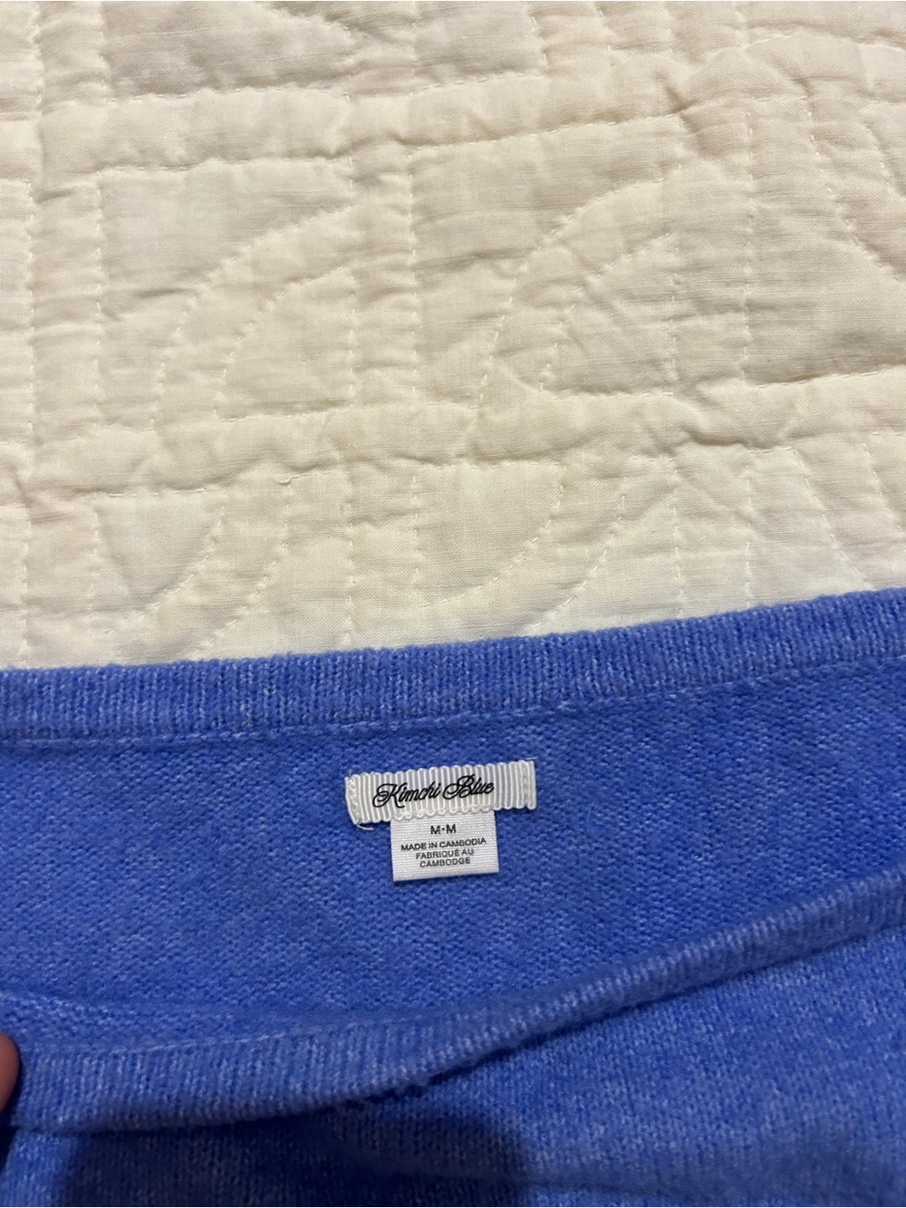 Urban Outfitters Off-the-Shoulder Sweater in Periwinkle Blue